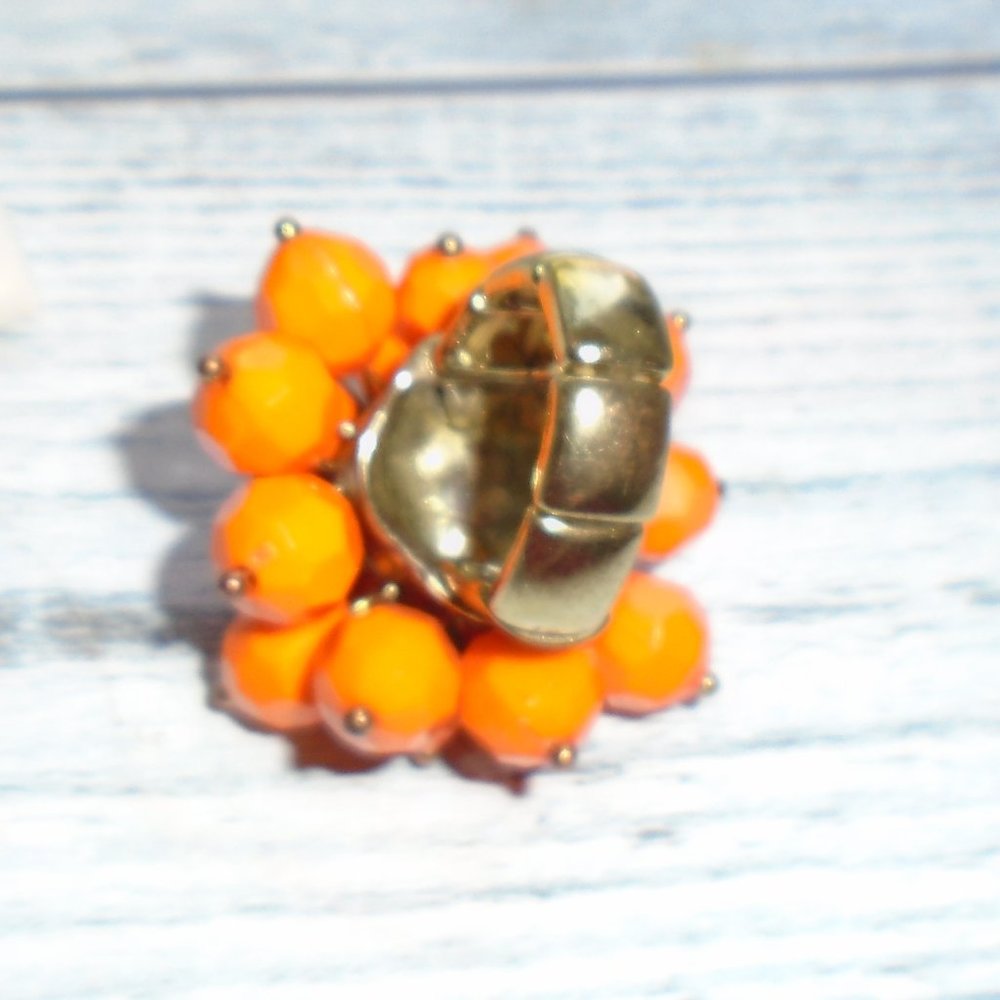 Orange Autumn Crush Ring View 2
